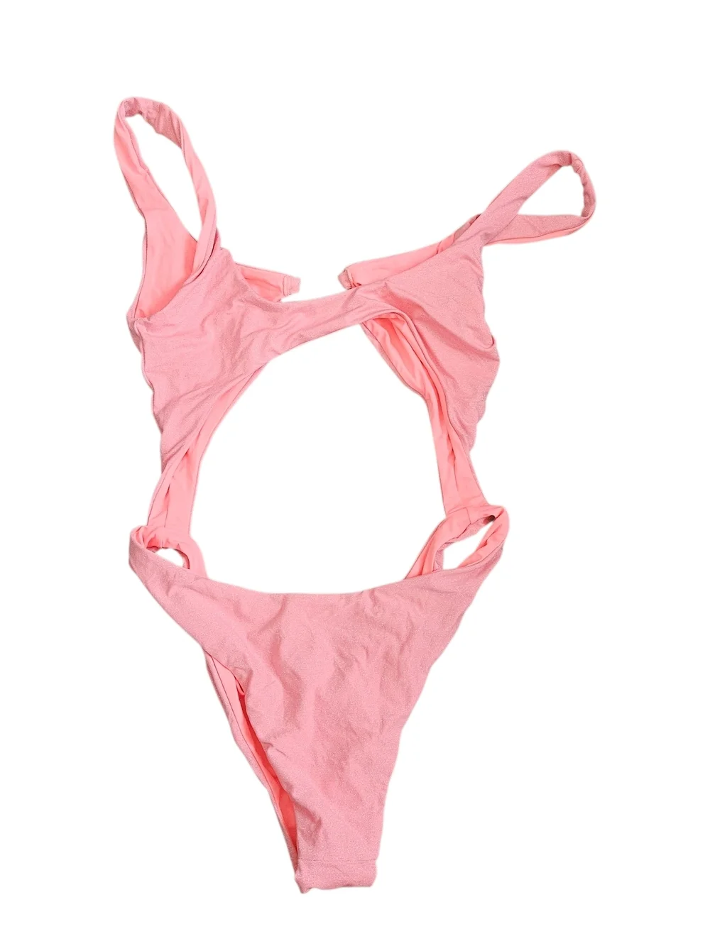 Beach Bunny Kendall Glitter Monokini - Pink Size M - Picture 3 of 6